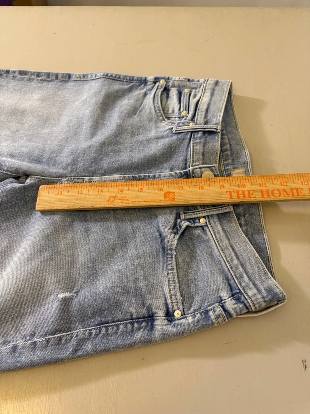 MOTHER Insider Crop Step Fray Jeans Drinking By The Pool Wash Size 29 - Picture 11 of 14